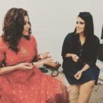 Tanushree Dutta Instagram - Creative discussion with my co-actor during the shoot of a short film "Inspiration".
