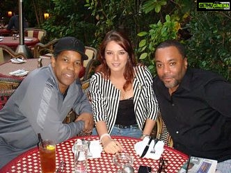 Udita Goswami Instagram - Throwback to the sunny days in LA with Denzel Washington and Lee Daniels.