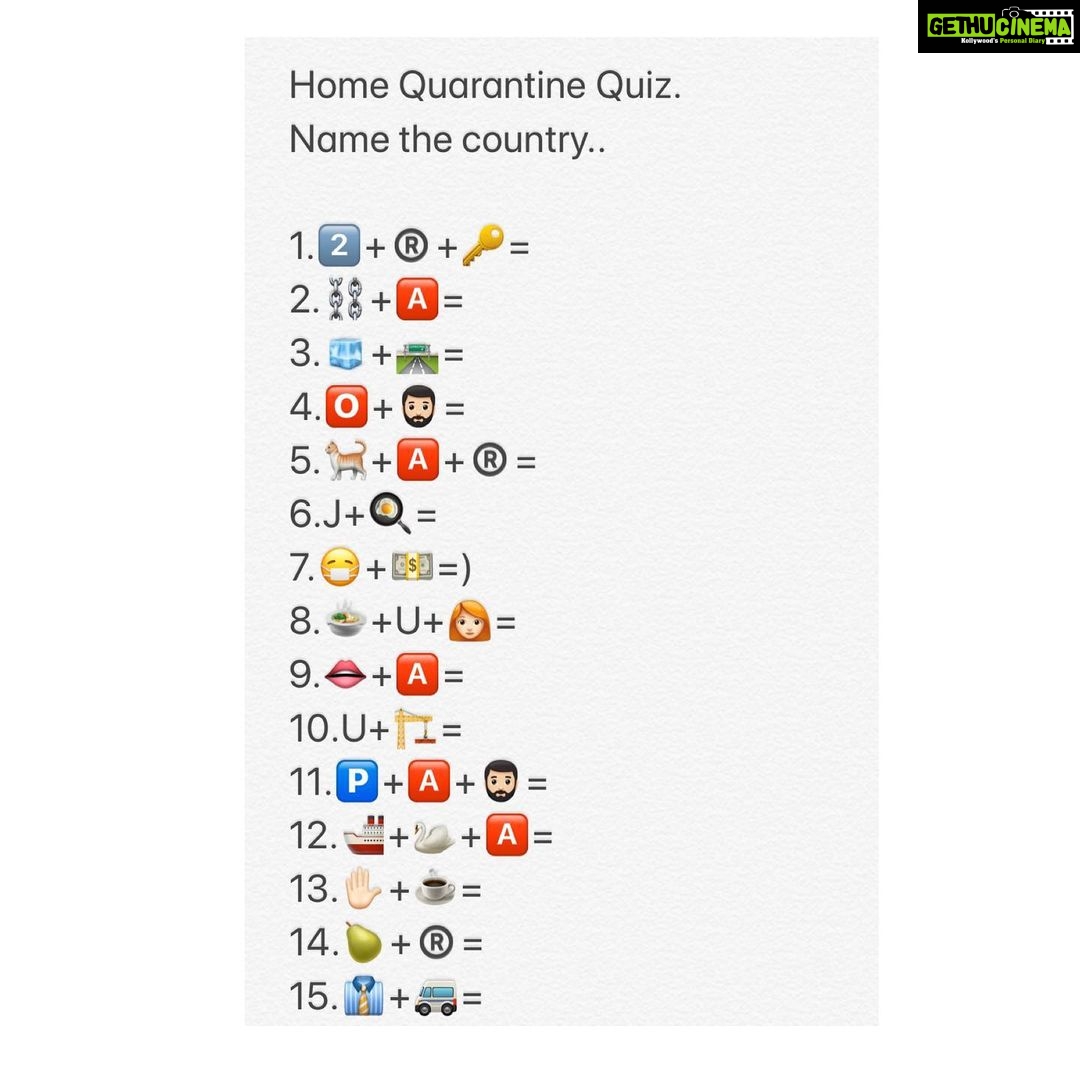 Udita Goswami Instagram - Try this for today. #homequarantine #homequarantinequiz #21dayslockdown