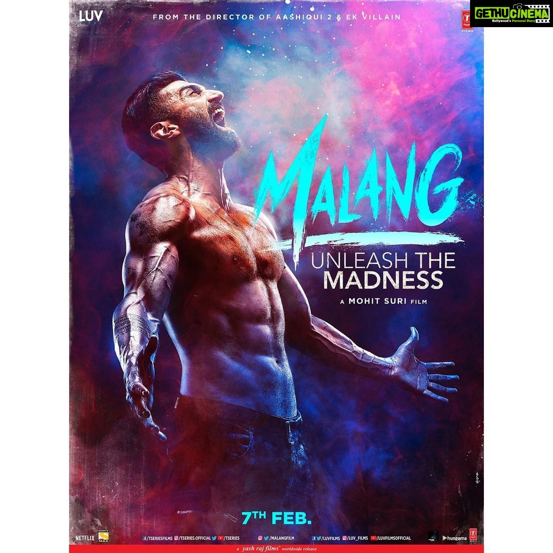 Udita Goswami Instagram - Love is pure, so is hate. #MalangFirstLook @adityaroykapur Trailer unveils on 6th Jan! It’s time to roar Suri! 😉 @mohitsuri