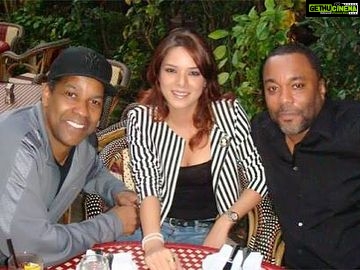 Udita Goswami Instagram - Throwback to the sunny days in LA with Denzel Washington and Lee Daniels.