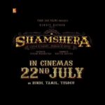Vaani Kapoor Instagram - #Repost @yrf A legend will rise on 22nd July. Celebrate #Shamshera with #YRF50 only at a big screen near you. Releasing in Hindi, Tamil and Telugu. #RanbirKapoor | @_vaanikapoor_ | @duttsanjay | @karanmalhotra21 | @shamsheramovie | #Shamshera22ndJuly . . . #sanjaydutt #vaanikapoor #karanmalhotra #newmovie #newrelease #teaser #teaservideo #newmovieteaser #announcement #dateannouncement #bollywood #bollywoodfilm #bollywoodmovies #movies #movie #film #films #yrf #yrffanclub #yrfmusic #yrffilms #ranbirkapoorfans #sanjayduttfans #vaanikapoorfans