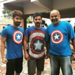 Vaibhav Reddy Instagram - With captain👍🏽