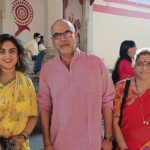 Vanitha Vijayakumar Instagram - Guess who I bumped into at Mookambika temple ..