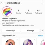 Vanitha Vijayakumar Instagram – Arisimootai is on insta