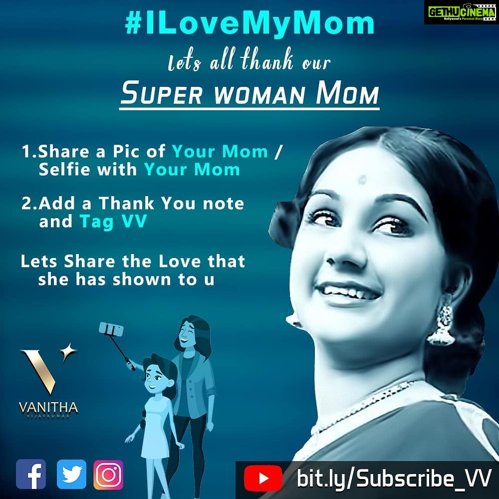 Vanitha Vijayakumar Instagram - I know you've got my back...you are with me and the kids..your blessings and prayers are protecting us...but I wish u were here for me in reality ...i miss our fights ma...love u more than i can believe...i wish i had one more chance to make it right...u are irreplaceable... #mothersday #missingyou #motherslove #mommyandme
