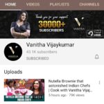 Vanitha Vijayakumar Instagram – Nearing 50k subscribers in 3 days…thank you thambis and thangachis…love u all