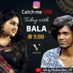 Vanitha Vijayakumar Instagram – Live tonight at 9pm…on Instagram…shoot your questions and watch bala and I have a fun conversation….