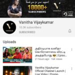 Vanitha Vijayakumar Instagram - First 10000 subscribers...thanks a lot...means a lot to me....
