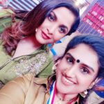 Vanitha Vijayakumar Instagram - Neelambari with future neelambari....proud moment with ramya ka
