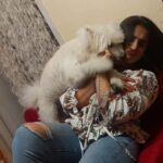 Vanitha Vijayakumar Instagram - And this is how it feels to be loved and welcomed back...❤️ #rasputtin #dogson #sowmyajairam