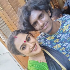 Vanitha Vijayakumar Instagram - Shooting with my favorite brother my thambi @bjbala_kpy ... Pondicherry
