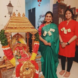 Vanitha Vijayakumar Instagram - Sri lakshmi kuberan pooja Blessings to all