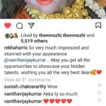 Vanitha Vijayakumar Instagram - @rekhaharris ❤️❤️❤️❤️