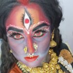 Vanitha Vijayakumar Instagram - Kolkata kaali..her anger will burn the cursed...karma begins...#bbjodigal @vijaytelevision @b3bridalstudio rida #revenge #karma #mahakali