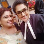 Vanitha Vijayakumar Instagram - With karuthamma herself