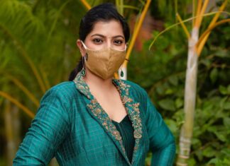 Varalaxmi Sarathkumar Instagram - #staysafe #wearamask😷 #vishnuwedsmaha Thank you @jayalakshmisundaresan for you know being you haha..!! Thank you @mv_bridalcouture for making sthin so trendy and me.!! Muahhh Pic courtesy @kiransaphotography Chennai, India