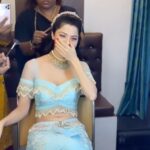 Vedhika Instagram - 🐝 Bee-hind the scenes 🤪 this is what happens when u spend almost 3 hours getting ready from 5 30am 🤓 @makeupbymahendra7 @neeraja.kona @hairmakeupjosephinec #Satya #Bts #behindthescenes
