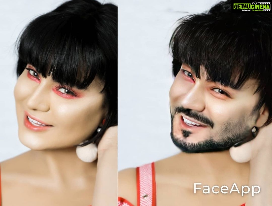 Veena Malik Instagram - this app is so coolðŸ˜ðŸ˜‚ðŸ˜ðŸ˜‚😂😂😂😂😂 #😂😂😂😂😂😂😂😂😂😂😂😂😂😂😂😂😂😂😂😂😂😂😂😂😂😂😂😂😂😂😂😂😂😂 #faceapp i love num3 and 5ðŸ˜ðŸ˜ðŸ˜ðŸ˜
