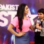 Veena Malik Instagram - Before his performance in front of the judges he came to me and while the linking I loved him. Arsh reminded me of Abram, I started missing him badly. Cuteness overloaded. This kid is my favourite. What do you guys think? #PakistanStar #VeenaMalik #Dumhaitujeeto #CutenessOverloaded