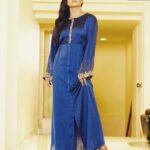 Veena Malik Instagram - #mondayblues💙💙 #Shooting #Fashion #Glamworld #Lights #Camera #veenamalik Wardrobe @r.i.abyanzeelaimtiaz Make up @zarassalonofficial 📸@mateenshahphotography