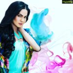Veena Malik Instagram - #💜💙💚💛🧡❤️ #VeenaMalik