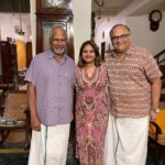 Vidyulekha Raman Instagram - Laughter, cinema and much needed catch up with Appa and Mani Uncle aka Legend Mani Ratnam 🥰♥️📽 . . . . . . #cinema #indiandirector #director #maniratnam #maniratnammagic #kollywood #tollywood