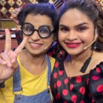 Vidyulekha Raman Instagram – Looking forward this week’s episode! Check out our Minion 😂😘💛 @sivaangi.krish 
.
.
.
.
.
.

#cookwithcomali #cookuwithcomali #cookwithcomali3 #vidyuraman #cookwithcomalividyu #vijaytvpugazh #vijaytelevision #vijaytv #trending #viral #explore #sivaangipugazh #cwc3 #cwc