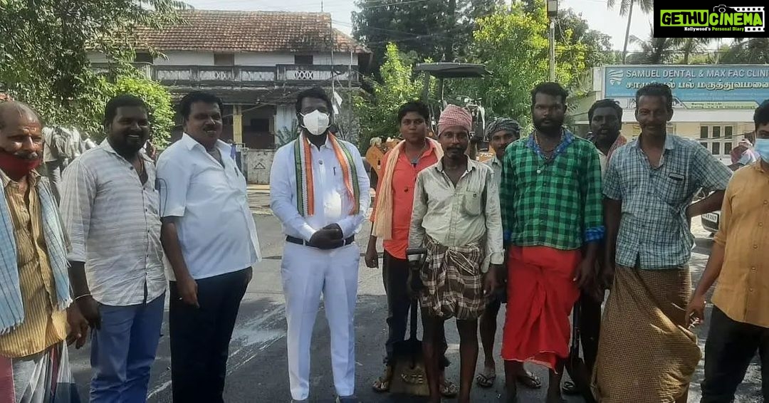 Vijay Vasanth Instagram - நாகர்கோவில் நகரில் நடைபெற்று வரும் சாலை பராமரிப்பு பணிகளை இன்று நேரில் சென்று ஆய்வு மேற்கொண்டேன். Nagercoil