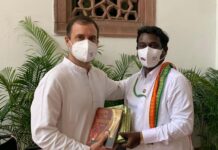 Vijay Vasanth Instagram - தலைவருடன் முதல் நாள் பாராளுமன்றத்தில். First day in Parliament with leader @rahulgandhi