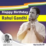 Vijay Vasanth Instagram - Many happy returns of the day to hope of the nation. May God bless you with the best so you can lead us to success. Wishing thalaivar Rahul Gandhiji a very happy birthday. #happybirthdayrahulgandhiji Kanyakumari, India