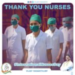 Vijay Vasanth Instagram - Nurses across the world are sacrificing a lot by devoting themselves for the human race to be  Hale and Healthy.  Saluting dear Sisters and Brothers for being selfless and taking care of us on #InternationalNursesDay. Your services continue to Inspire us. #ThankYouNurses