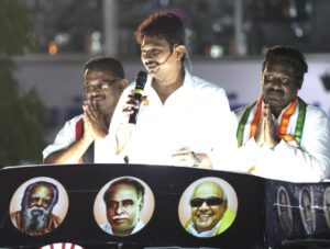 Vijay Vasanth Instagram - நன்றி திரு உதயநிதி ஸ்டாலின். உங்கள் பிரச்சாரம் காங்கிரஸ் திமுக தொண்டர்களை உற்சாகப்படுத்தி மக்களை நமது கூட்டணிக்கு வோட்டளிக்க ஊக்குவிக்கும். வெற்றி நமதே. #NammaVijayVasanth