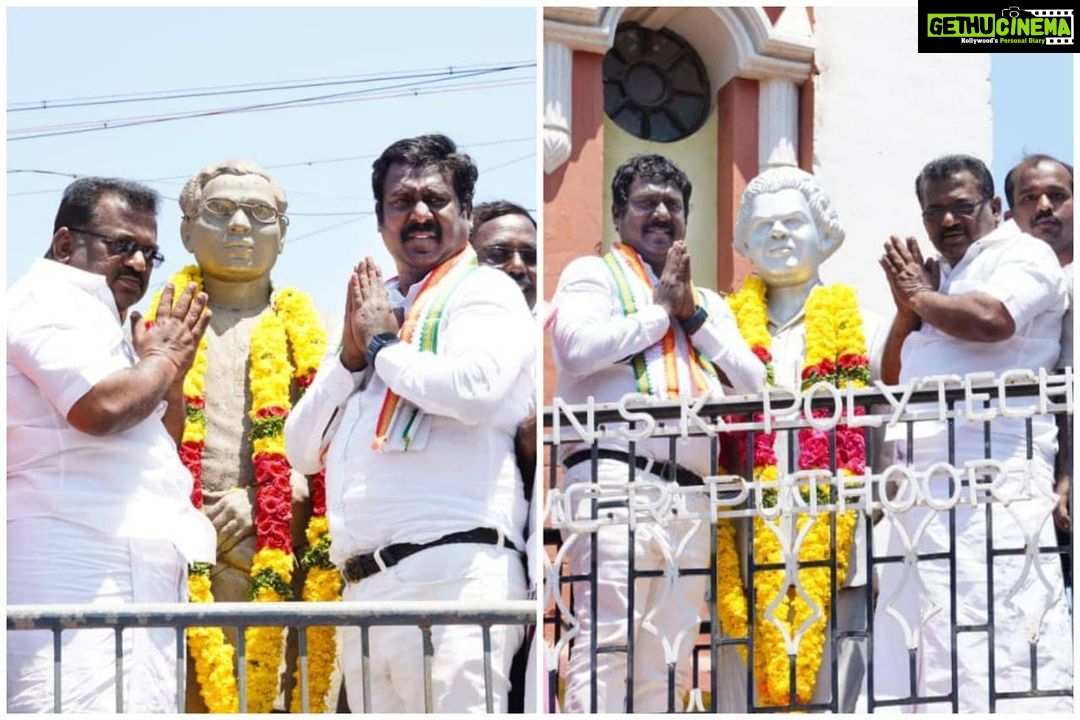 Vijay Vasanth Instagram - வெட்டுர்ணிமடத்தில் உள்ள குஞ்சன் நாடார் திருஉருவச்சிலைக்கும், மணிமேடையில் உள்ள கலைவாணர் என். எஸ். கிருஷ்ணன் திருஉருவச்சிலைக்கும் மாலை அணிவித்து மரியாதை செலுத்தினேன். #INC #SoniaGandhi #RahulGhandhi #AICC #incpriyanka #KSAlagiri #dineshgrao #TNCC #kanniyakumari #vasanthakumar #இணைவோம்_வெல்வோம் #கன்னியாகுமரி_பாராளுமன்ற_தொகுதி_இடைதேர்தல்_2021 Kanyakumari, India