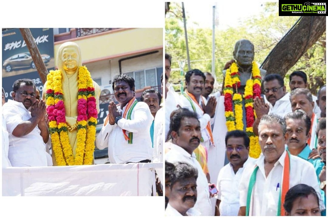 Vijay Vasanth Instagram - டதி பெண்கள் மேல்நிலைப்பள்ளி அருகே உள்ள மறைந்த முன்னாள் பாரத பிரதமர் ராஜீவ்காந்தி திருஉருவச்சிலைக்கும், அன்னை இந்திரா காந்தி திருஉருவச்சிலைக்கும் மாலை அணிவித்து மரியாதை செலுத்தினேன். #INC #SoniaGandhi #RahulGhandhi #AICC #incpriyanka #KSAlagiri #dineshgrao #TNCC #kanniyakumari #vasanthakumar #இணைவோம்_வெல்வோம் #கன்னியாகுமரி_பாராளுமன்ற_தொகுதி_இடைதேர்தல்_2021 Kanyakumari, India