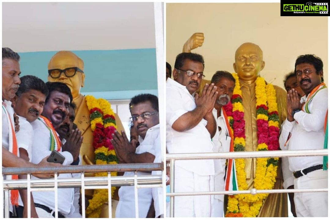 Vijay Vasanth Instagram - அண்ணா விளையாட்டு அரங்கம் முன்பு உள்ள டாக்டர் அம்பேத்கர் திருஉருவச்சிலைக்கும் ஜீவானந்தம் திருஉருவச்சிலைக்கும் மாலை அணிவித்து மரியாதை செலுத்தினேன். #INC #SoniaGandhi #RahulGhandhi #AICC #incpriyanka #KSAlagiri #dineshgrao #TNCC #kanniyakumari #vasanthakumar #இணைவோம்_வெல்வோம் #கன்னியாகுமரி_பாராளுமன்ற_தொகுதி_இடைதேர்தல்_2021 Kanyakumari, India