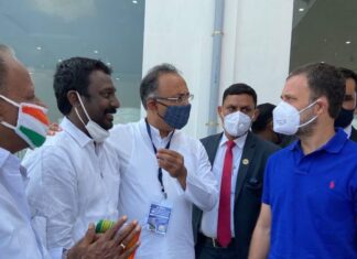 Vijay Vasanth Instagram - Happy to meet our dynamic leader #rahulgandhi
