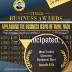 Vijay Vasanth Instagram - Proud to say that my dad #vasanthakumar 🙏has built The Most Trusted Consumer Electronic Store in #Tamilnadu since 1978. This is the 6th time @vasanth_and_co has been honoured with this award by @timesofindia