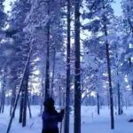 Vijay Vasanth Instagram - #kakslauttanen #ivalo #finland🇫🇮 #northernlights #snowfall❄️ Saariselkä, Finland