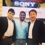Vijay Vasanth Instagram – At Sony 4k gold series launch with Sony Md Mr.hibi and Sony director Mr.sunil