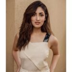 Yami Gautam Instagram - Naina is ready to shine✨ #AThursdaypromotions Styling: @alliaalrufai @rheasstylecloset Makeup: @mitalivakil Hair: @sheetal_f_khan Photographer: @haranish.hrf Photography assisted by : @snedal_gracias @aayuddhh