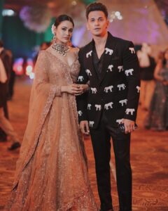 Yuvika Chaudhary Instagram - Clicked by @deepikasdeepclicks Make up @jasaddy Outfit- @poshak_chandigarh
Jewellery- @kundanjewellers.official
Styled by- @junejasanchi #yuvikachaudhary  #princenarula  #privika❤️ Outfit- @aniket.juneja
Styled by- @junejasanchi.  @lashout_by_nehamehvish