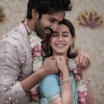 Aadhi Pinisetty Instagram - The best thing to hold onto in life is each other. We found each other a couple of years ago & it’s official now 💍 24.3.2022 This day was really special to us. We got engaged in the presence of both our families 🌸 Seeking all your love & blessings as we take on this new journey together ♥ Aadhi in @payalsinghal Nikki in @anjushankarofficial @tulsisilks @chennaidiamonds Styled by @neeraja.kona Shot by @ashokarsh Make up & hair by @page3salonalwarpet Decor by @designquotient_dq