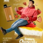 Aaron Aziz Instagram - My favorite makes me HAPPY #strawberrycheescake #AksoGT3500 PADU Bos!!!! Apa flavour yg buat korang happy jugak?? @officialaksomalaysia @vapeempiremalaysia #aksogt3500puffdisposablevape boleh tahan 1 bulan. #Thevapedon