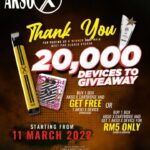 Aaron Aziz Instagram - Yes free #AksoX guys dgn setiap pembelian Occ/cartridge. Sabah & Sarawak top up RM5 sahaja dapat device percuma. @officialaksomalaysia @vapeempiremalaysia #TheVapeDon #BeRadical