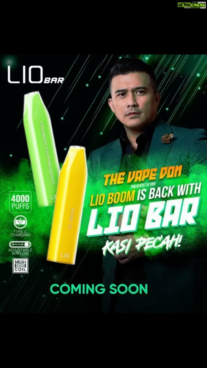 Aaron Aziz Instagram - Yes it’s booming. Under #TheVapeDon Lio Boom is now called #LioBar4000 coming soon too. I’m bringing new toys for all!!! @officialaksomalaysia @vapeempiremalaysia #TheVapeDon #LioBar
