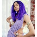 Adah Sharma Instagram - Black or Purple 💜🖤 The Heart not the Hair 🤓 Hair toh both naaa 😬 . . . #100YearsOfAdahSharma #adahsharma #purplehair