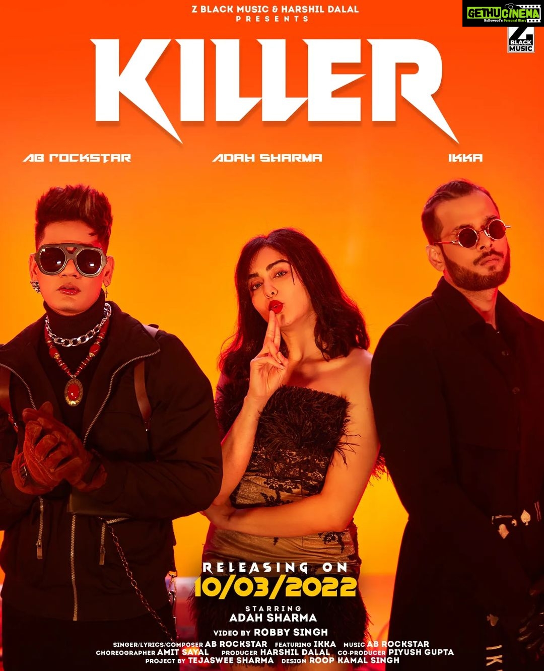 Adah Sharma Instagram - #KILLER coming soon π£ @abrockstarmuzic x @adah_ki_adah Γ @ikkamusic . . . . Wearing @dimpleacharya_official Hair @snehal_uk Makeup @_makeup__andy . . @asira.tarannum Direxted by #RobbySingh @zblackmusic #musicvideo # #adahsharma #100YearsOfAdahSharma