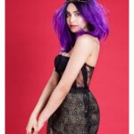 Adah Sharma Instagram - Black or Purple 💜🖤 The Heart not the Hair 🤓 Hair toh both naaa 😬 . . . #100YearsOfAdahSharma #adahsharma #purplehair