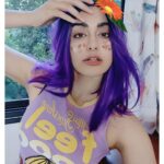 Adah Sharma Instagram - Black or Purple 💜🖤 The Heart not the Hair 🤓 Hair toh both naaa 😬 . . . #100YearsOfAdahSharma #adahsharma #purplehair